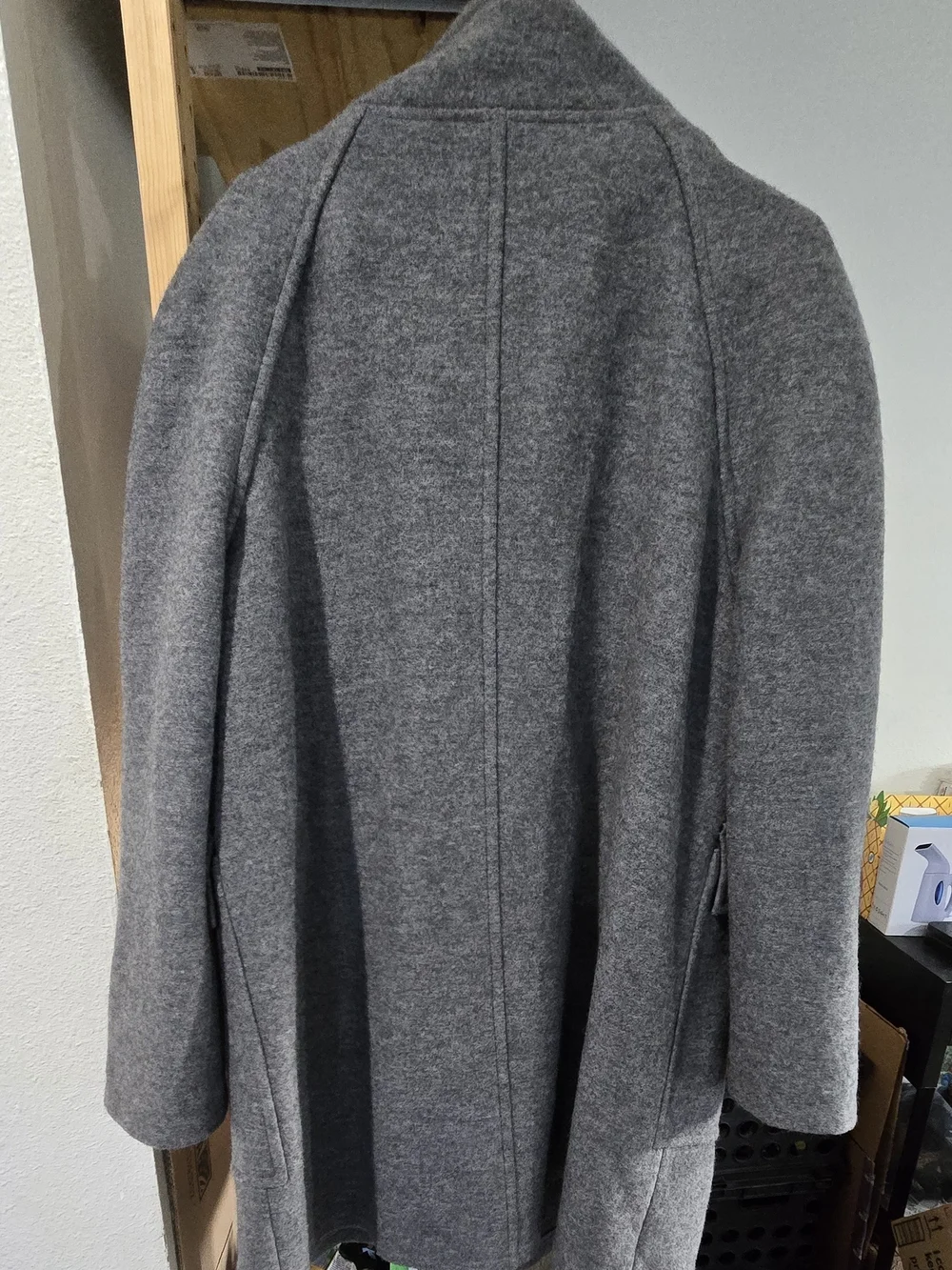 Geiger Austria Women’s Sz 18 Gray Pure New Wool Coat Plus Size - Picture 12 of 12